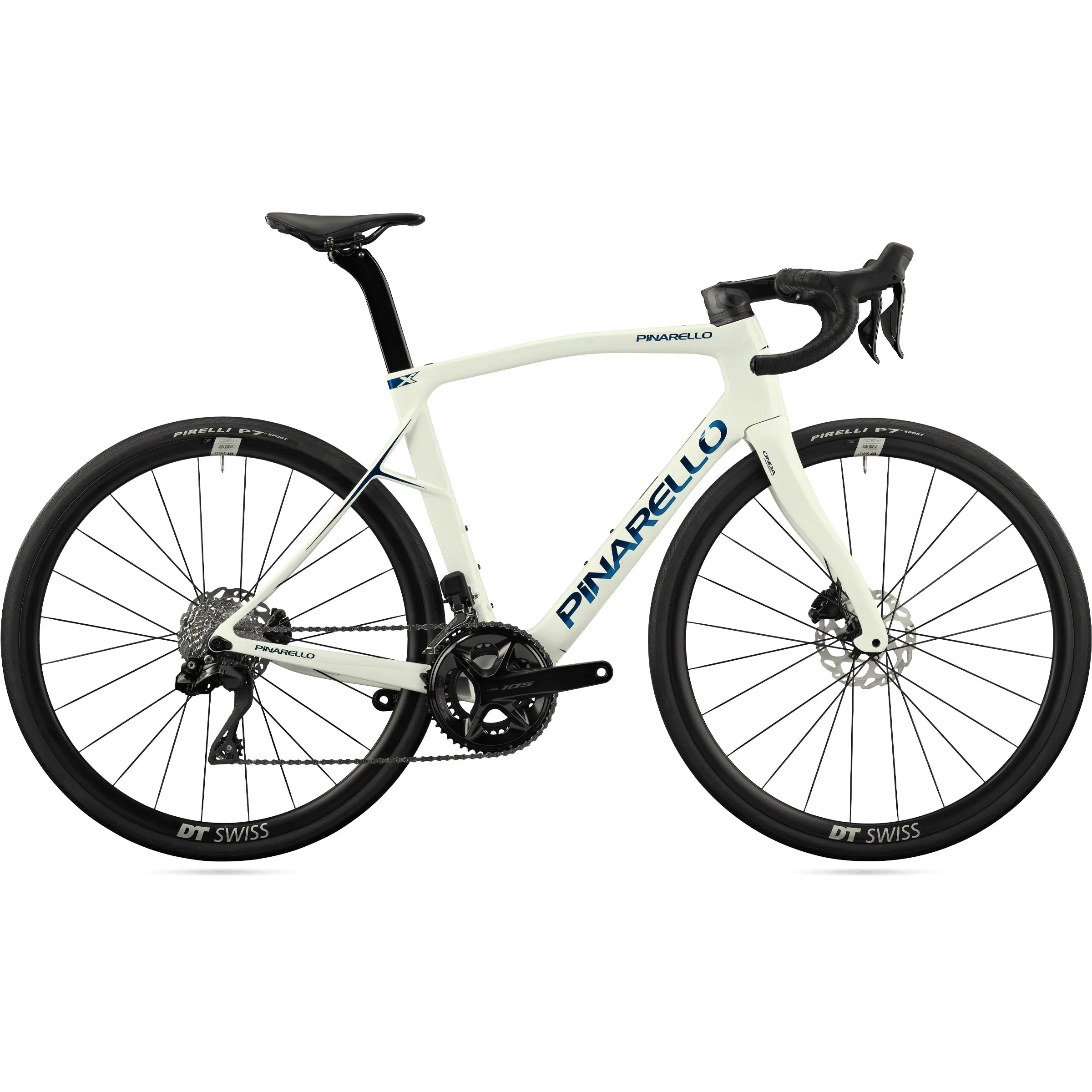 Pinarello X5 Disk 105 Di2 DT Swiss A1800 30 db Spline - White