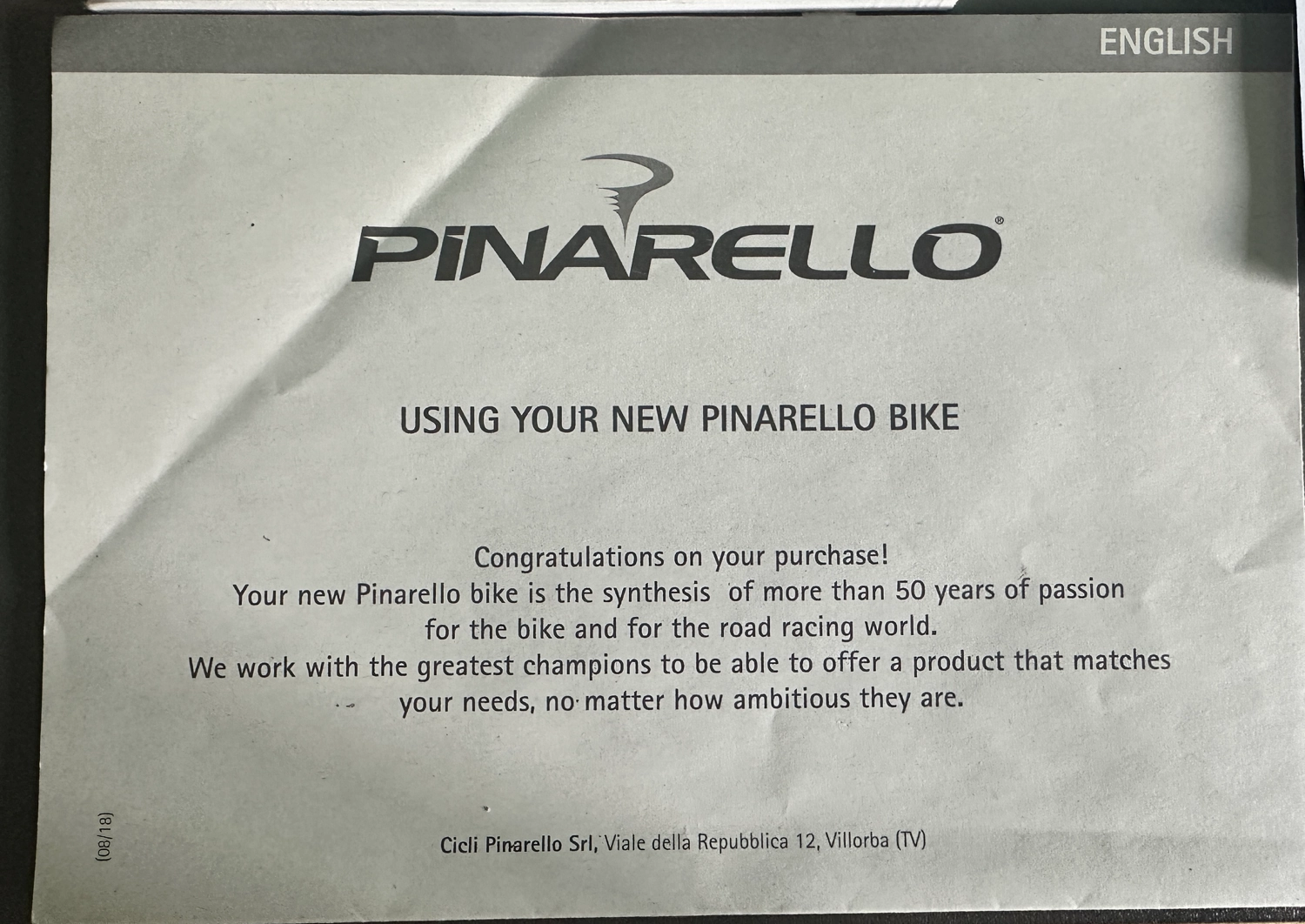 Pinarello Nytro Road Ultegra 2022