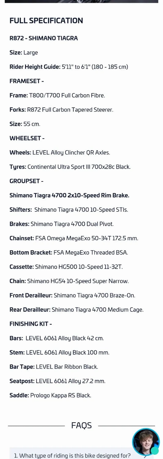 Ribble R872 Disc - Shimano 105 2022