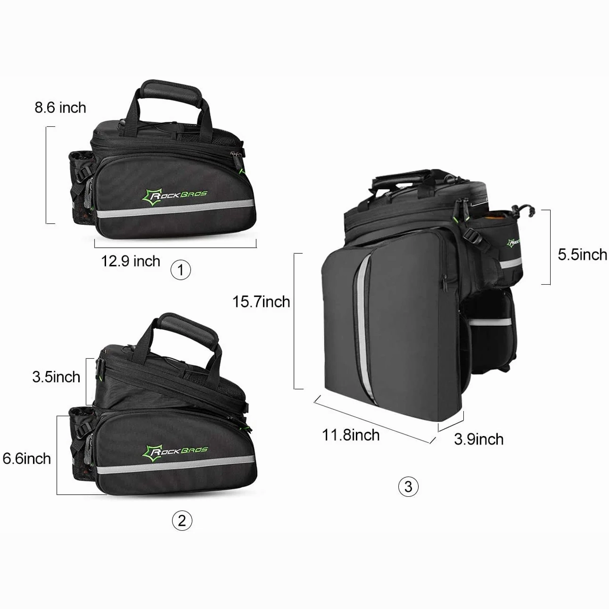 ROCKBROS All-in-one Rack Bag