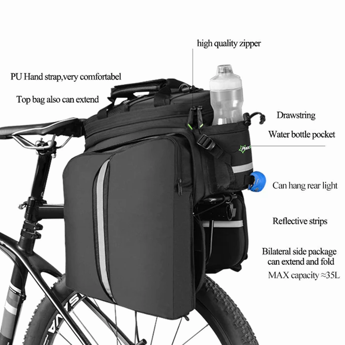 ROCKBROS All-in-one Rack Bag