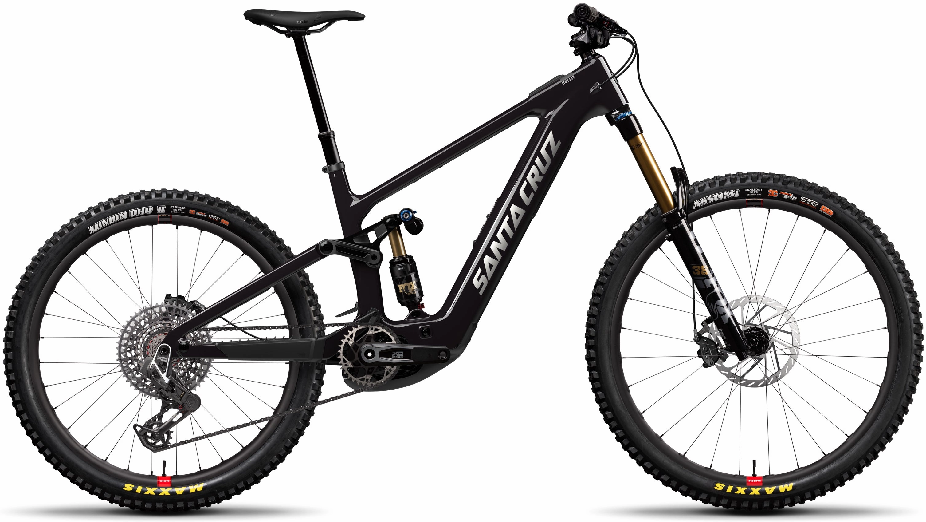 Santa Cruz Bullit 4 CC MX X0 AXS Reserve Carbon Electric Full Suspension Mountain Bike 2025 - Gloss Black