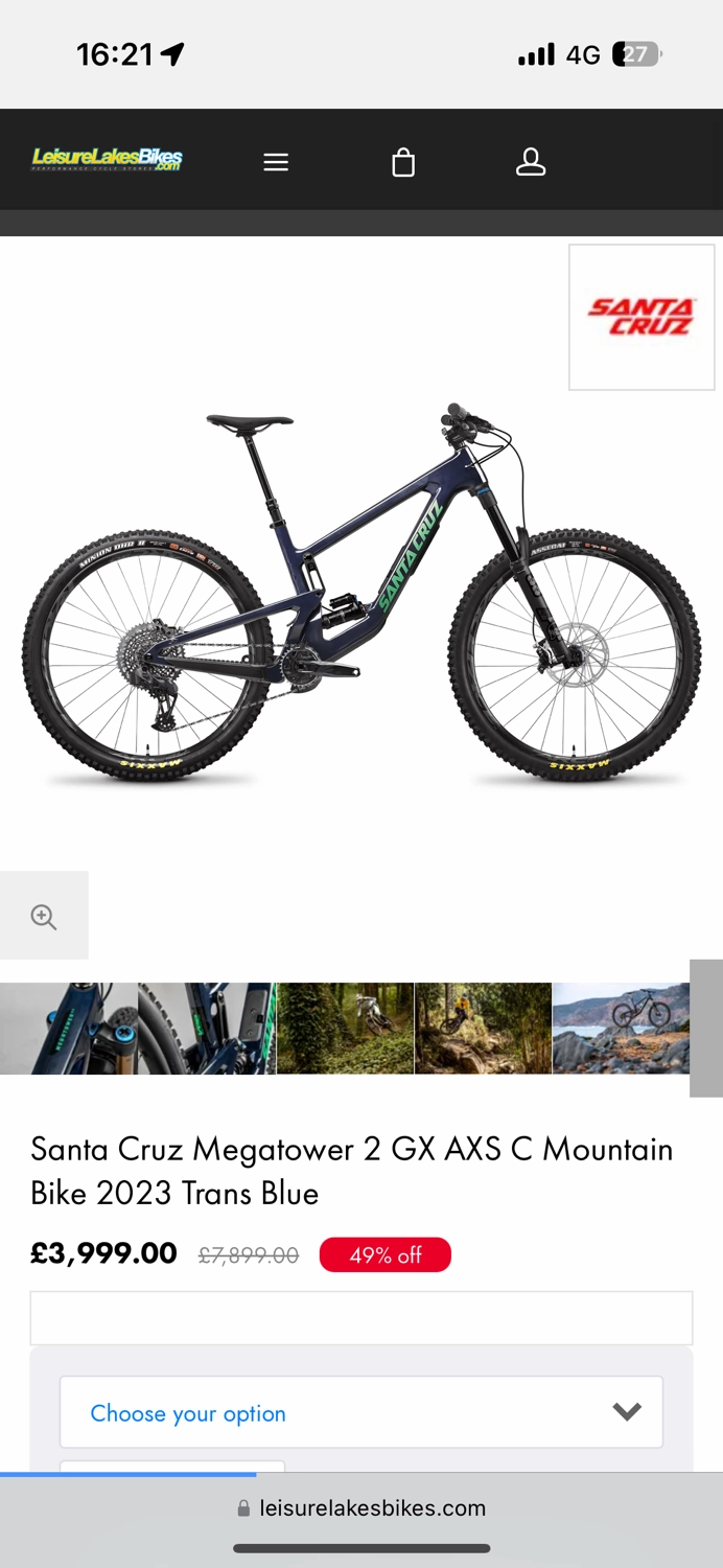 Santa Cruz MEGATOWER GX AXS / Carbon C 2023