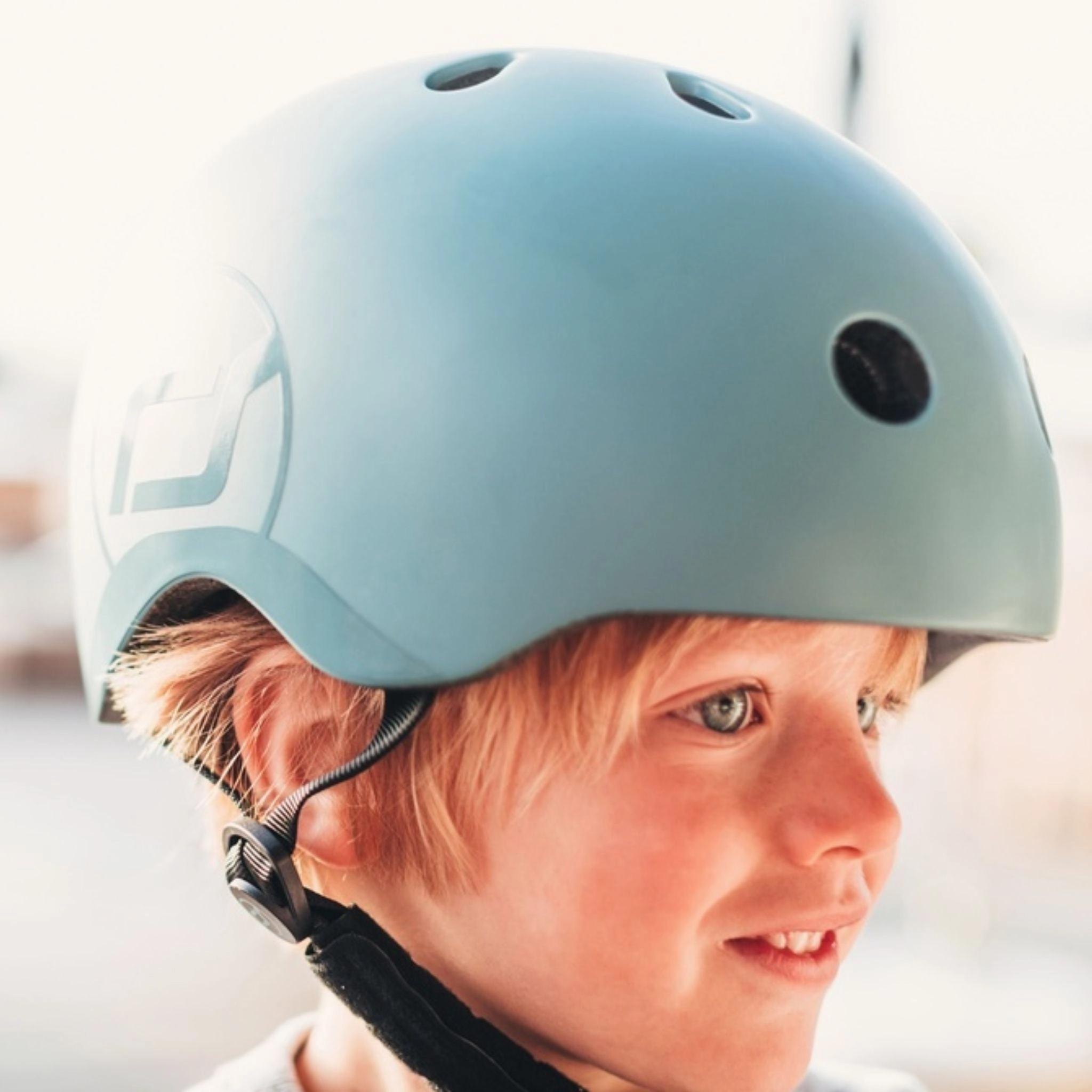 Scoot & Ride Kids Helmet 51-55cm  - Steel