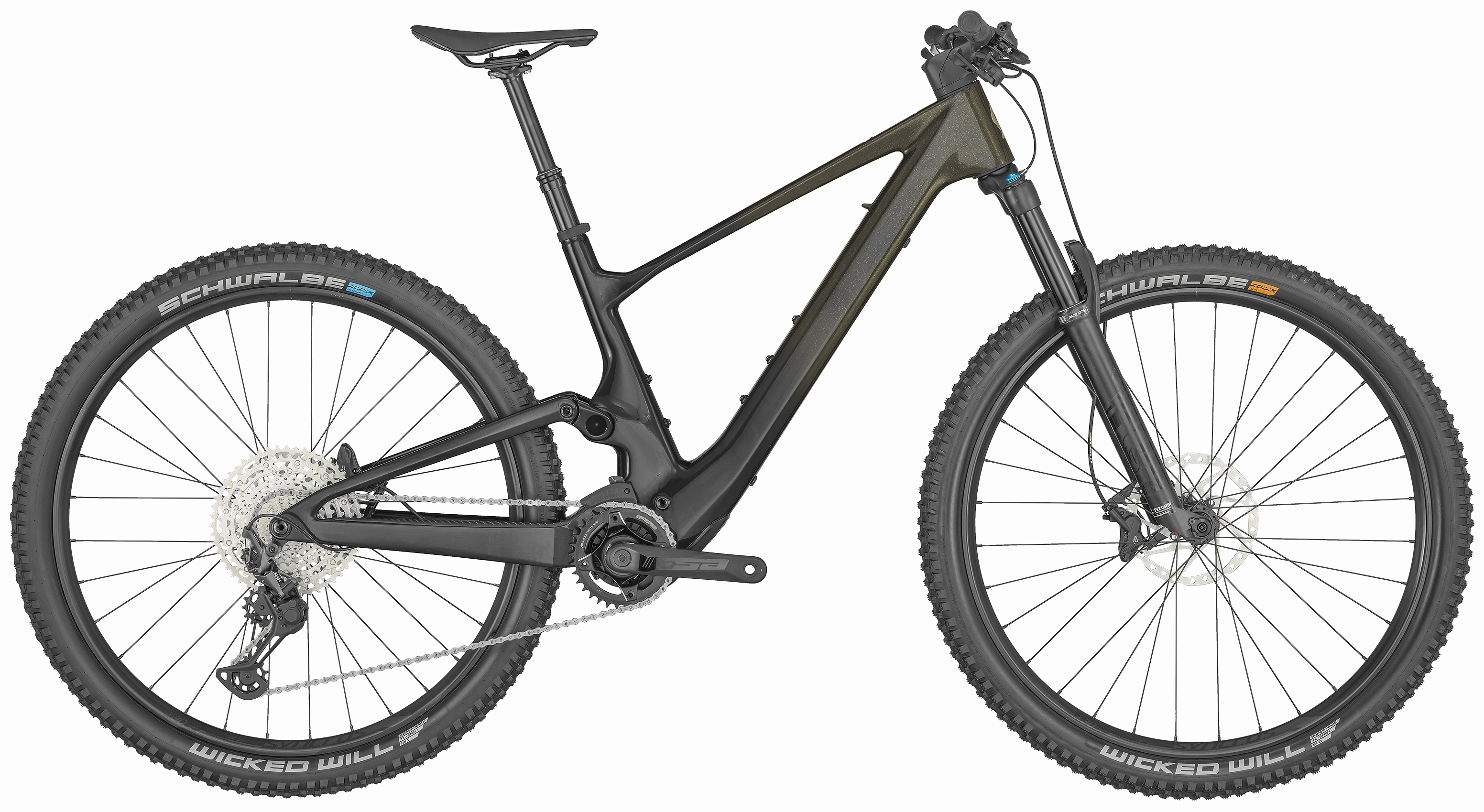 Scott Lumen eRide 910 Cabon Electric Full Suspension Mountain Bike 2024 - Olive Green