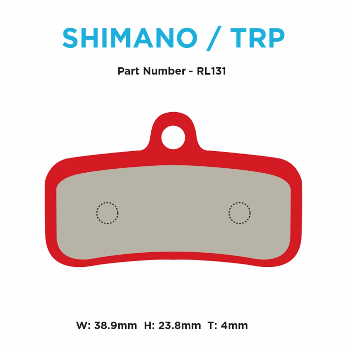 Shimano 4-piston ALL Red