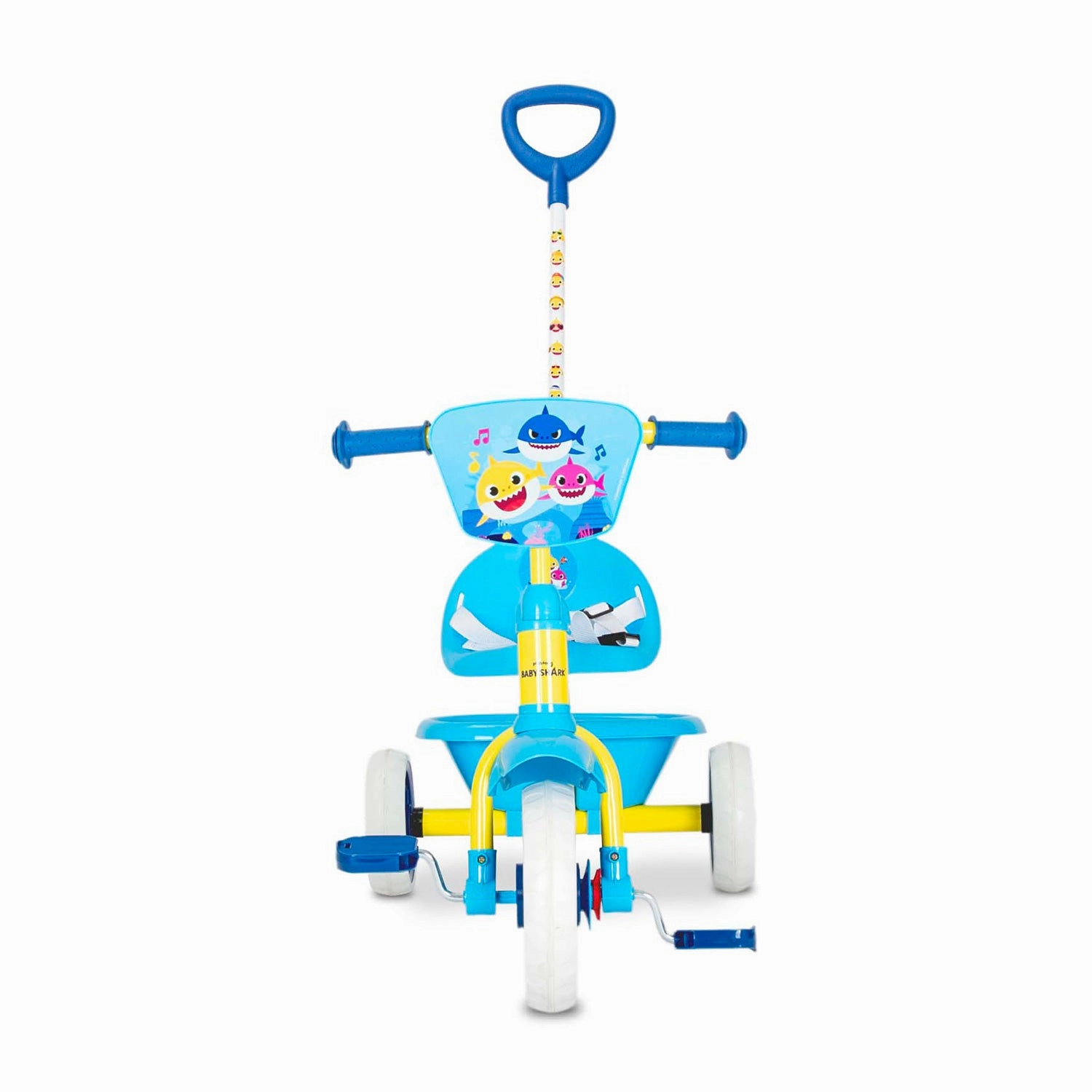 Spartan Nickelodeon Baby Shark Tricycle with Pushbar