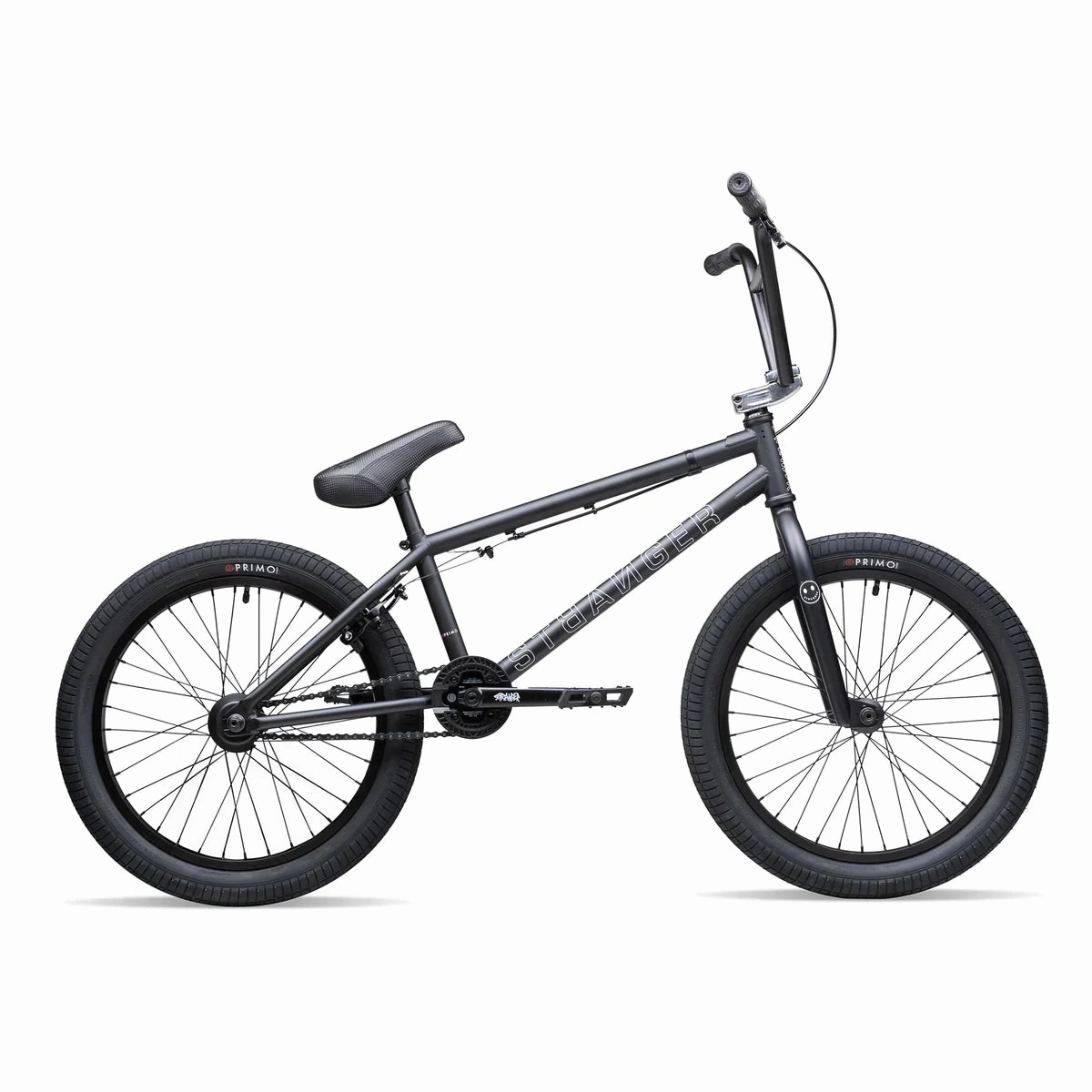 Stranger Level 20.75 Complete BMX Bike LHD Cassette - Matt Black