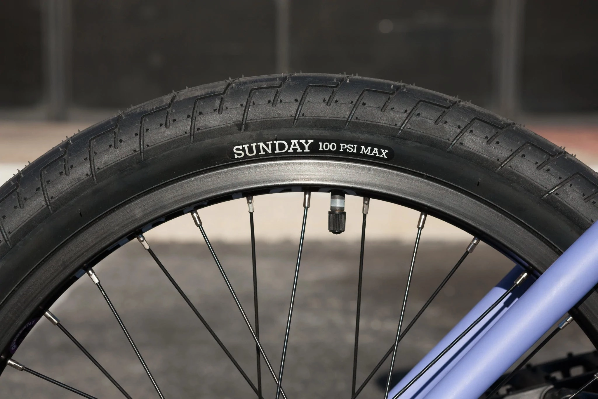 Sunday 2023 Street Sweeper Jake Seeley Signature 20.75 Complete BMX Bike - Matte Blue Lavender (LHD)