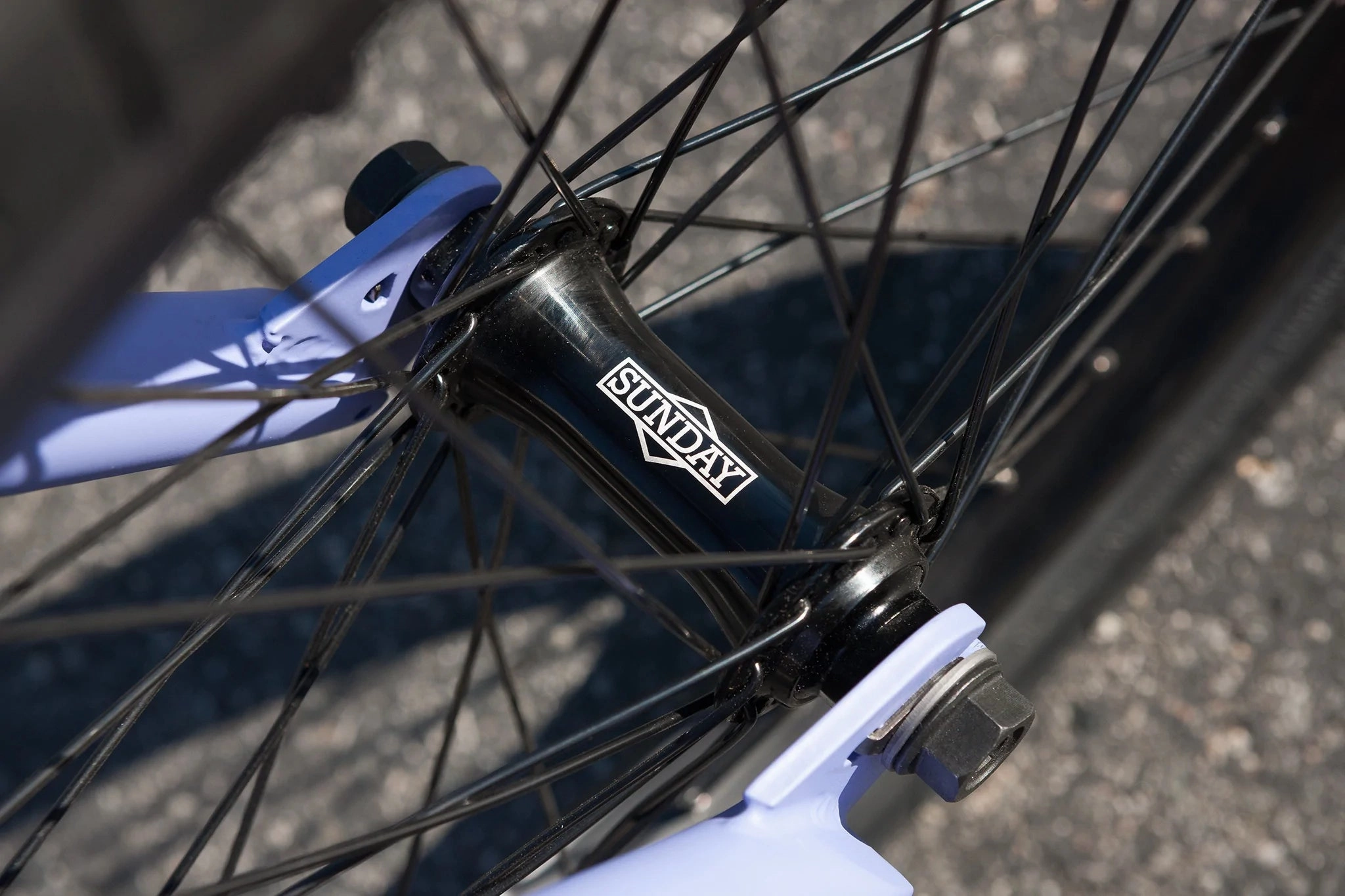 Sunday 2023 Street Sweeper Jake Seeley Signature 20.75 Complete BMX Bike - Matte Blue Lavender (LHD)