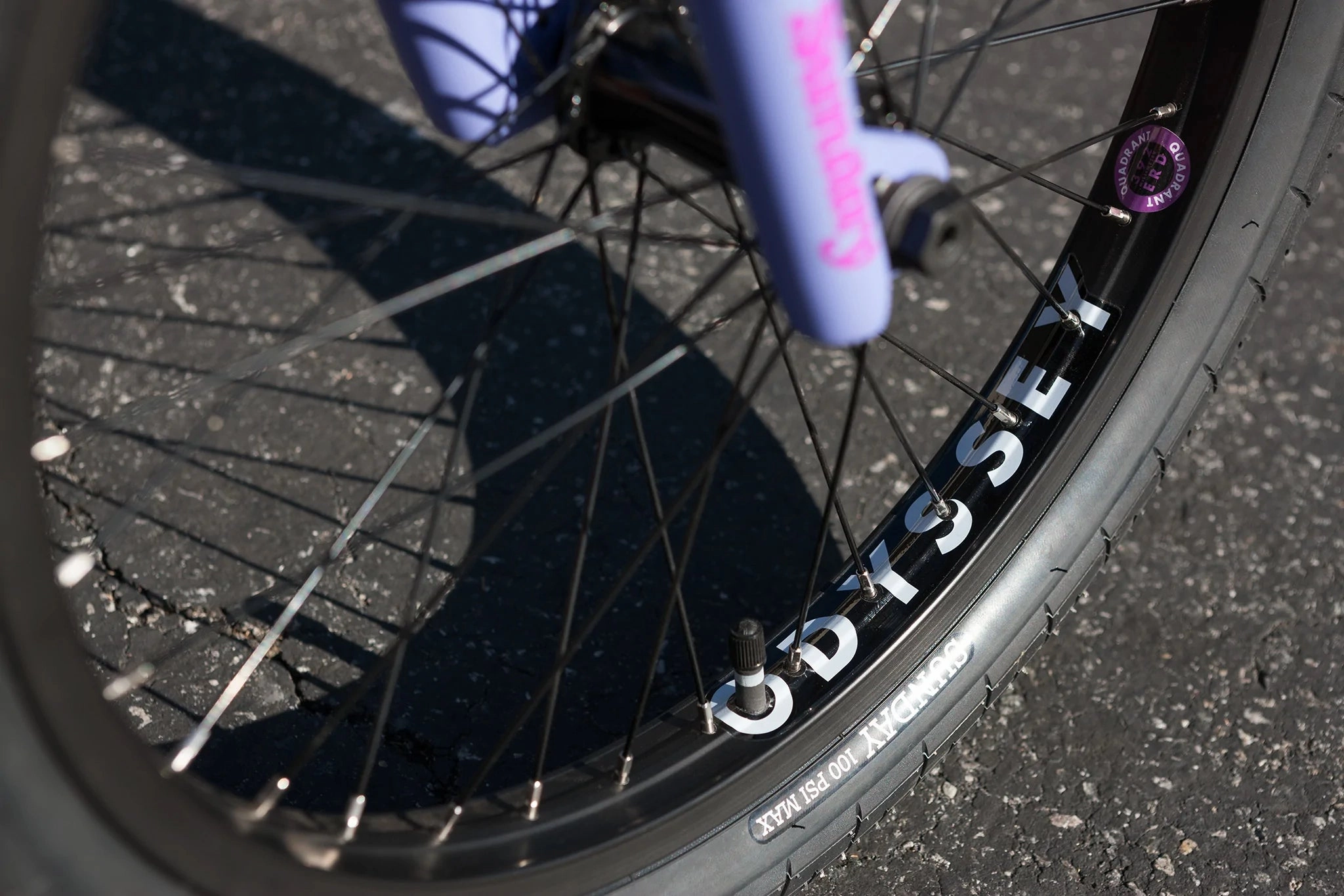 Sunday 2023 Street Sweeper Jake Seeley Signature 20.75 Complete BMX Bike - Matte Blue Lavender (LHD)