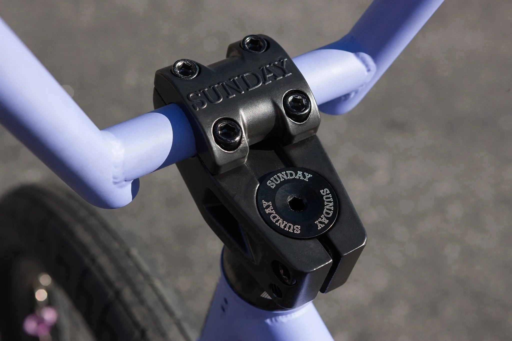 Sunday 2023 Street Sweeper Jake Seeley Signature 20.75 Complete BMX Bike - Matte Blue Lavender (LHD)