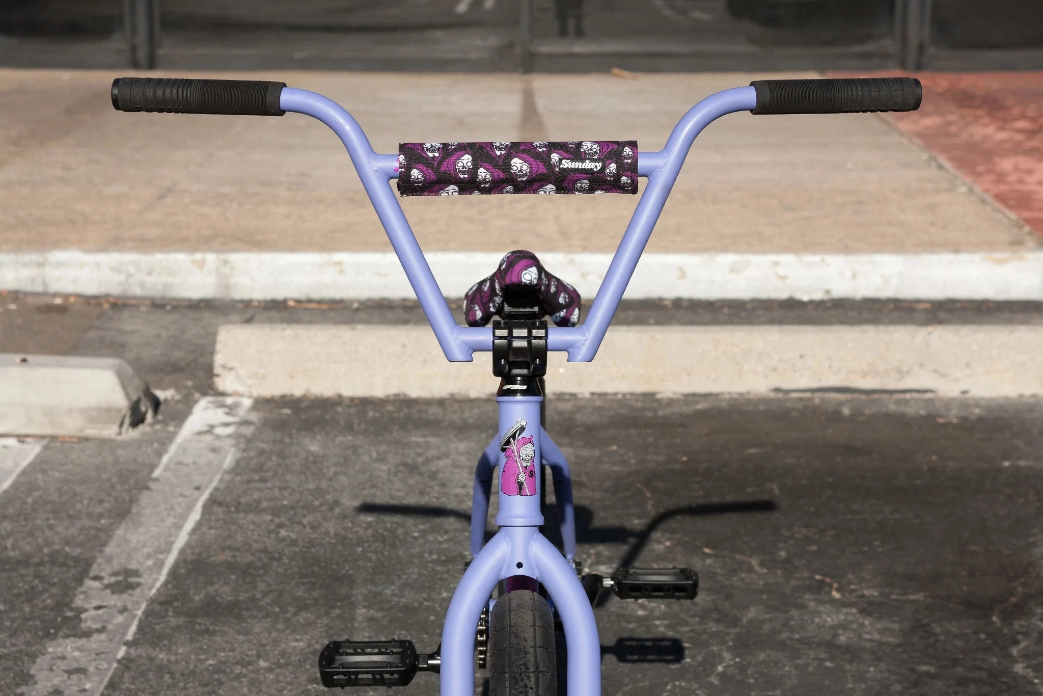 Sunday 2023 Street Sweeper Jake Seeley Signature 20.75 Complete BMX Bike - Matte Blue Lavender (LHD)