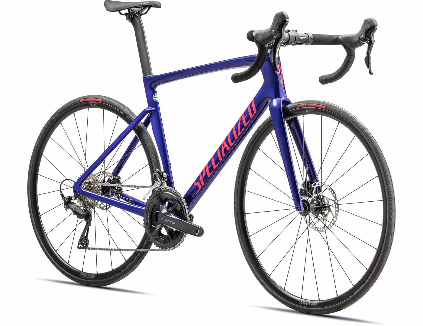 Tarmac SL7 Sport - Shimano 105 - GLOSS METALLIC SAPPHIRE / VIVID PINK