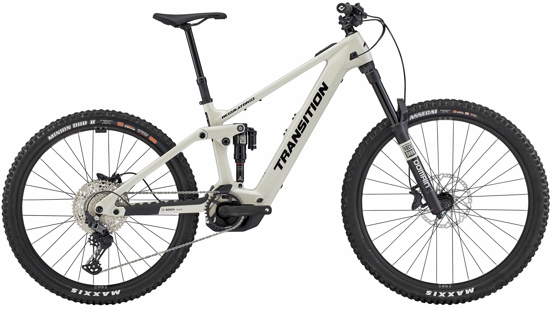 Transition Regulator CX Carbon Full Suspension Electric Mountain Bike 2025 - White