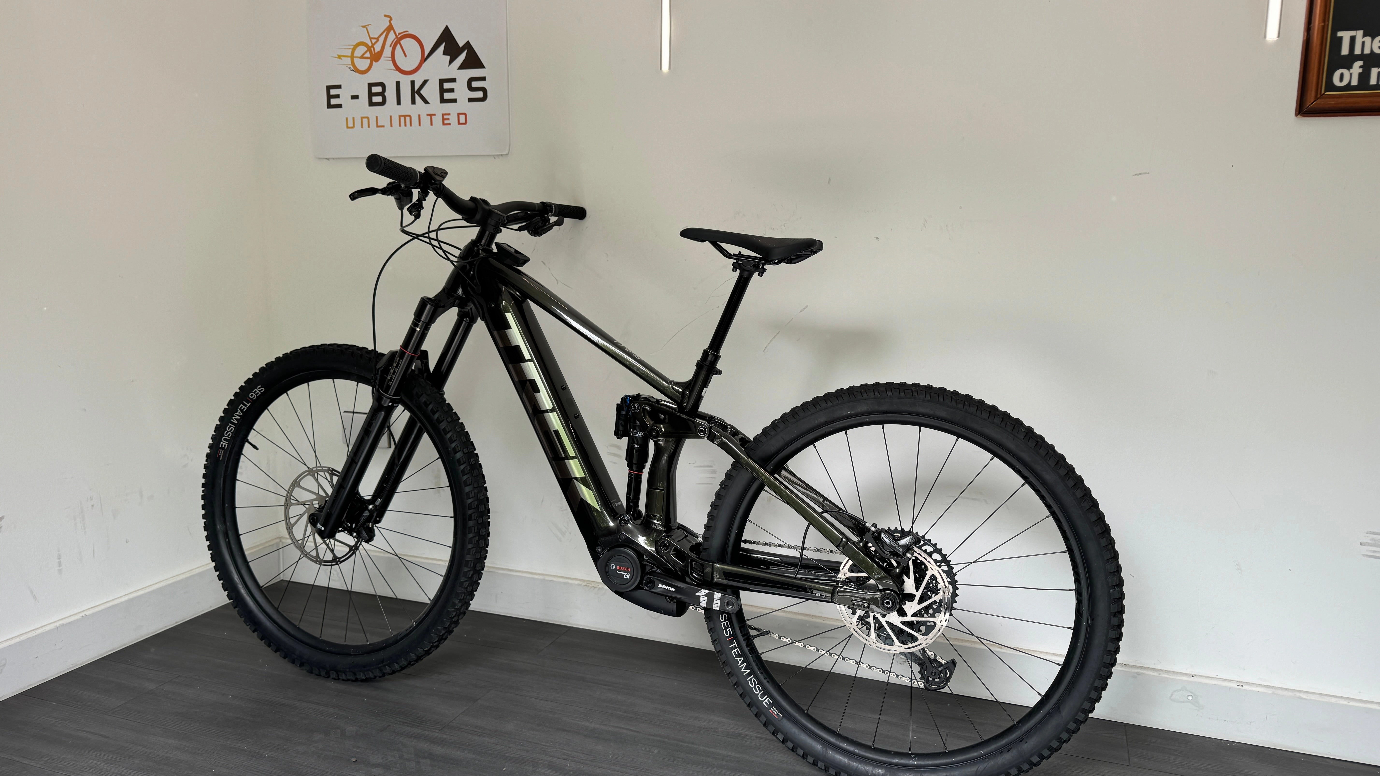 Trek Rail 9 GX GEN 2 Black Olive M 29" EBike ONLY 496 Miles Frame wrapped