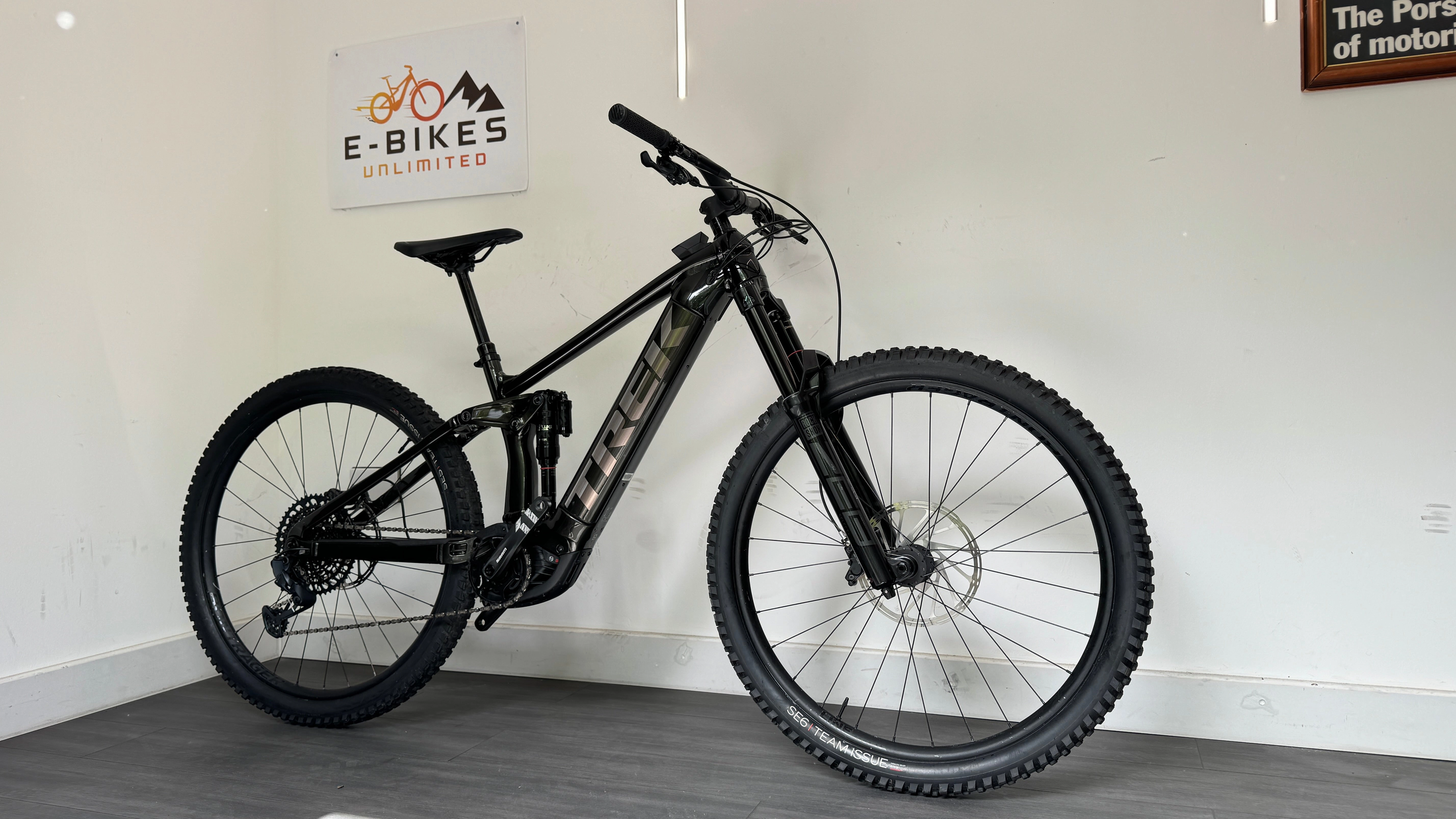 Trek Rail 9 GX GEN 2 Black Olive M 29" EBike ONLY 496 Miles Frame wrapped