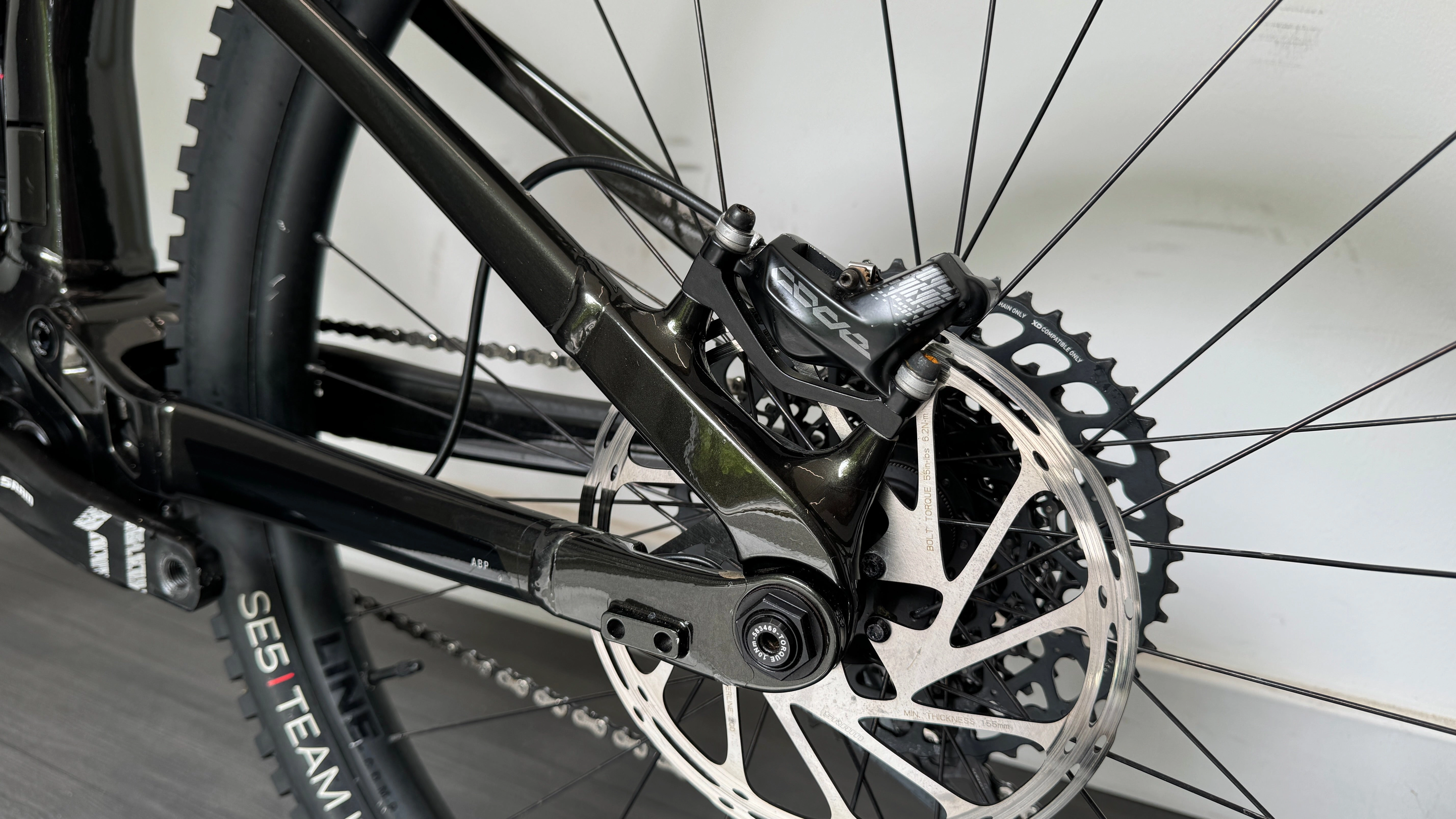 Trek Rail 9 GX GEN 2 Black Olive M 29" EBike ONLY 496 Miles Frame wrapped
