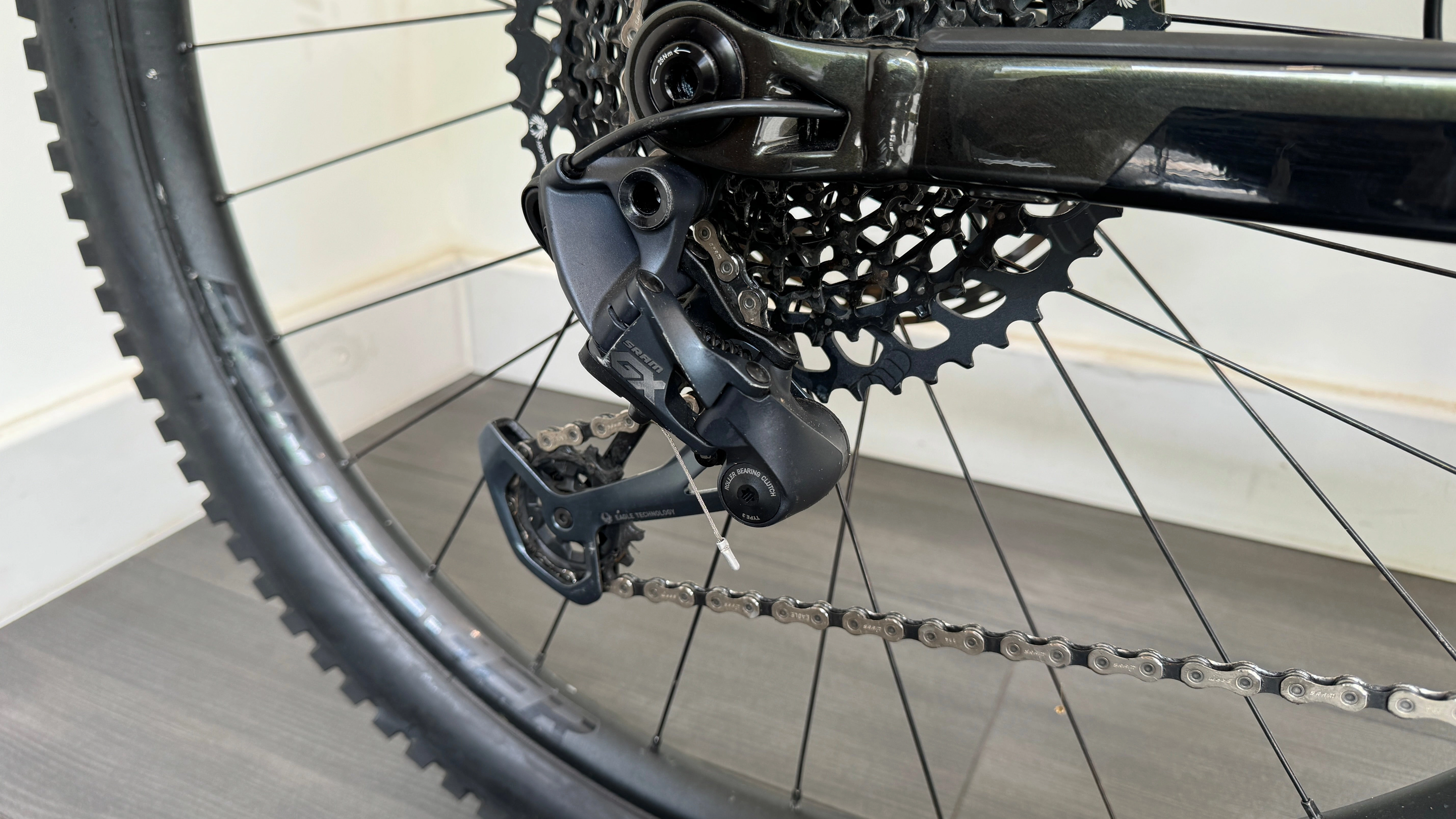 Trek Rail 9 GX GEN 2 Black Olive M 29" EBike ONLY 496 Miles Frame wrapped