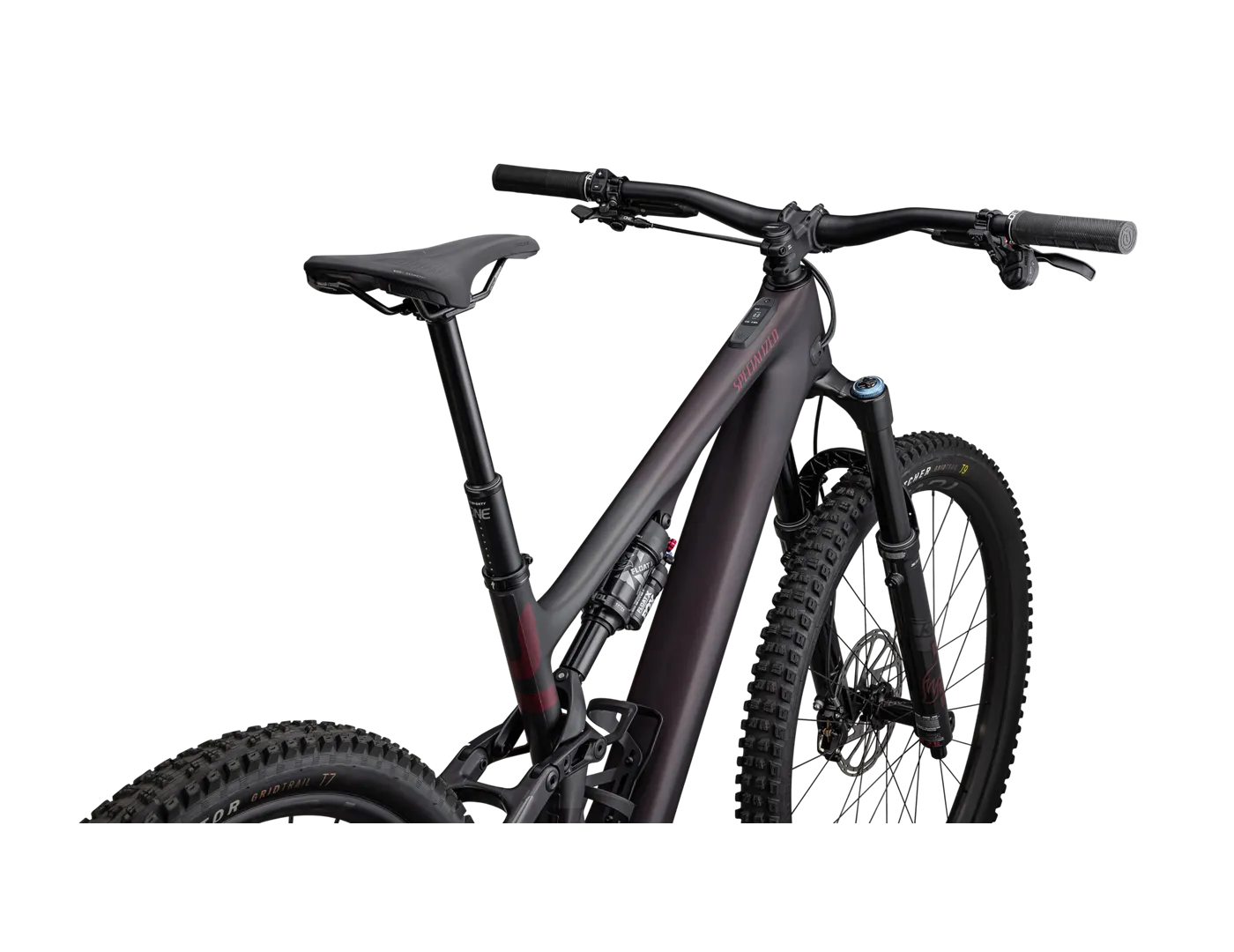 Turbo Levo SL Expert Carbon Satin Red Tint Over Carbon / Maroon / Silver Dust