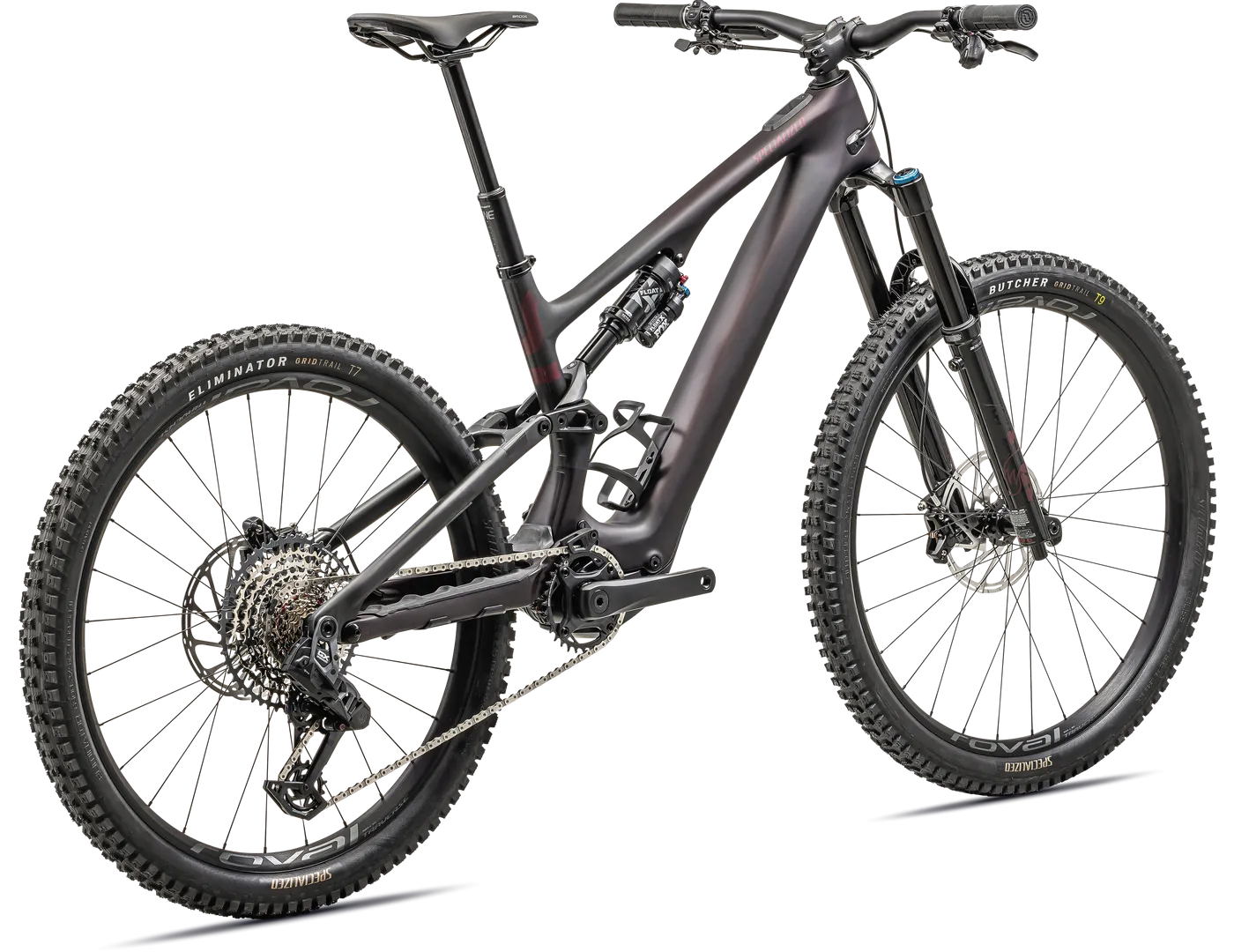 Turbo Levo SL Expert Carbon Satin Red Tint Over Carbon / Maroon / Silver Dust