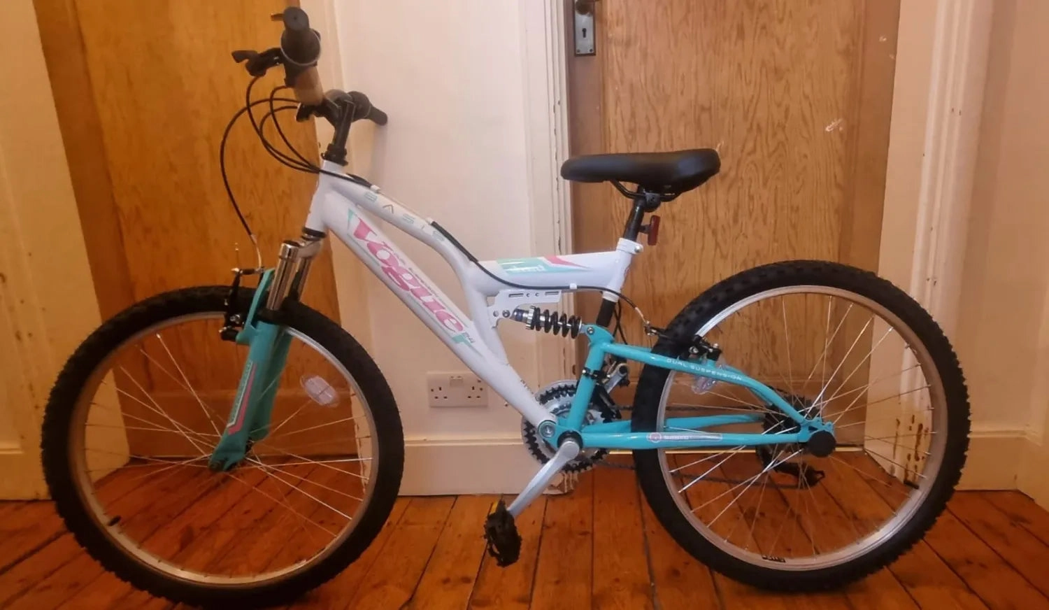 Vogue Junior Girls Full Suspension Mountain Bike, 24" Wheel 2024